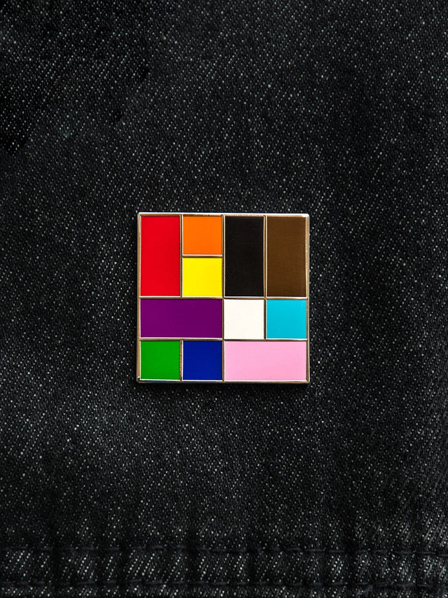 Evolution Pride Flag Enamel Pin – Queer Club