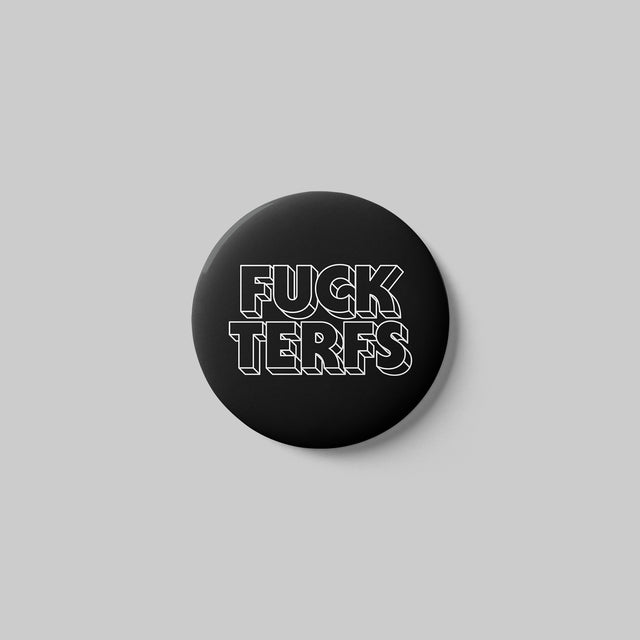 F Terfs Button - Black