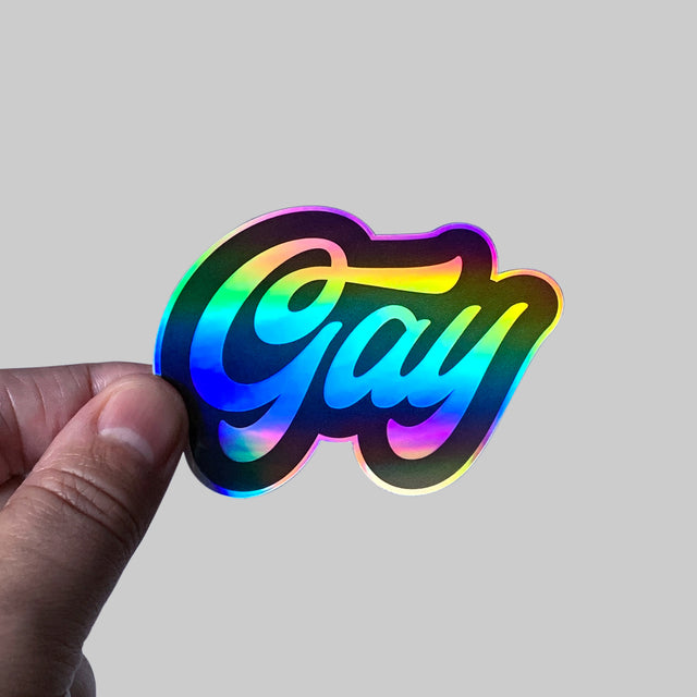 Gay Holographic Sticker