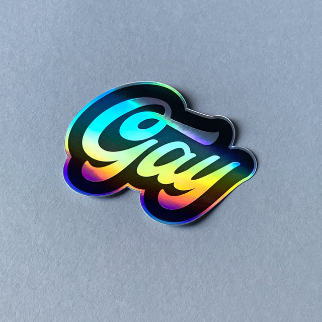 Gay Holographic Sticker